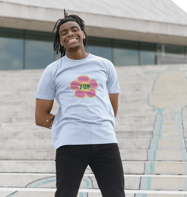 parka london 7UP Flower Light Blue T-Shirt