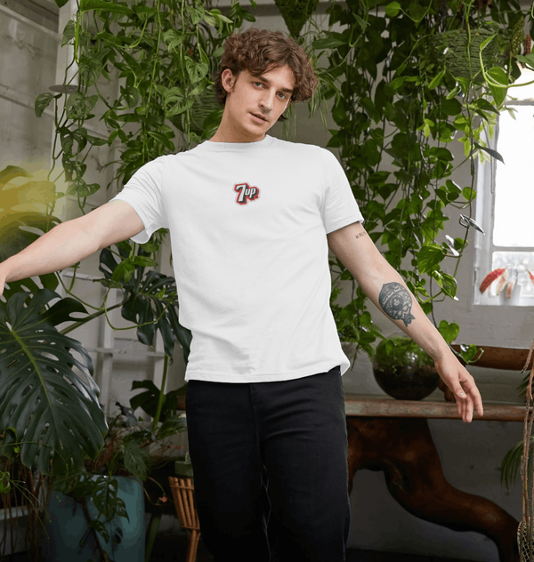 parka london 7UP Logo White T-Shirt