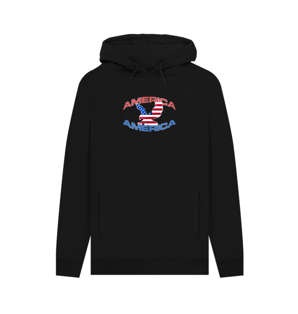 Parka London American Eagle Black Hoodie