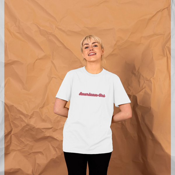 parka london American Girl White T-Shirt