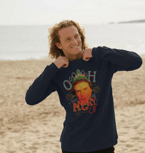 parka london 'Angry Elf' Unsex Navy Sweatshirt