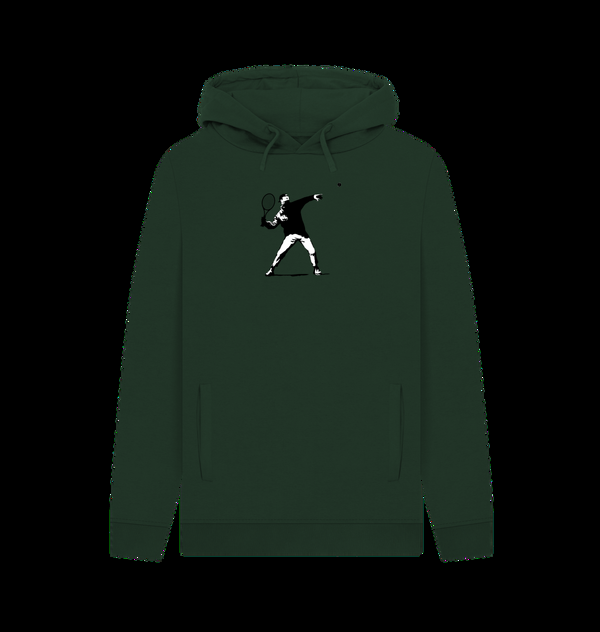 Parka London Apoh Banksy Tennis Dark Green Hoodie