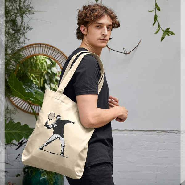 parka london apoh Banksy Tennis Natural Tote