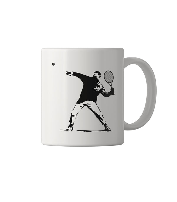 Parka London Apoh Banksy Tennis White Mug