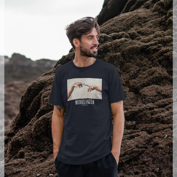 parka london apoh Creation of Adam Navy T-Shirt