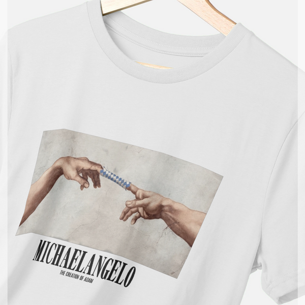 parka london apoh Creation of Adam White T-Shirt