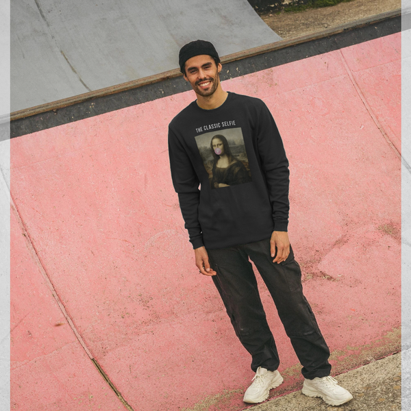 parka london apoh Da Vinci Selfie Black Sweatshirt