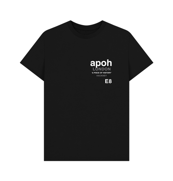 Parka London Apoh Hackney Slogan Black T-Shirt