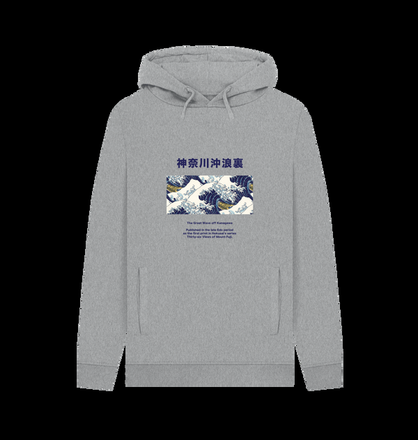 Parka London Apoh Hokusai 36 Views Grey Hoodie