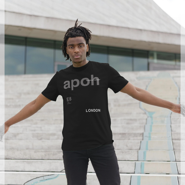 parka london apoh London Slogan Black T-Shirt