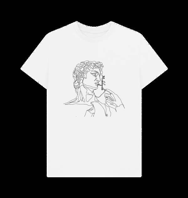 Parka London Apoh Michelangelo Lines White T-Shirt