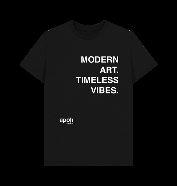 Parka London Apoh Modern Art Slogan Black T-Shirt