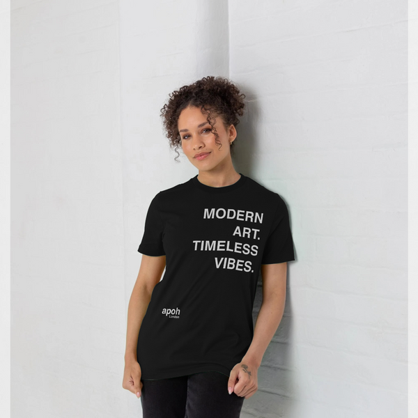 parka london apoh Modern Art Slogan Black T-Shirt