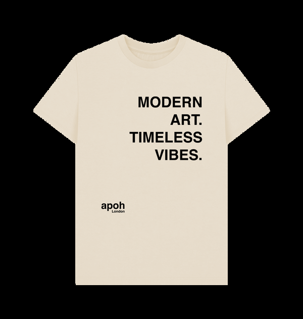 Parka London Apoh Modern Art Slogan Cream T-Shirt