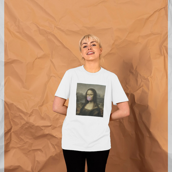 parka london APOH Mona Lisa Bubble White T-Shirt