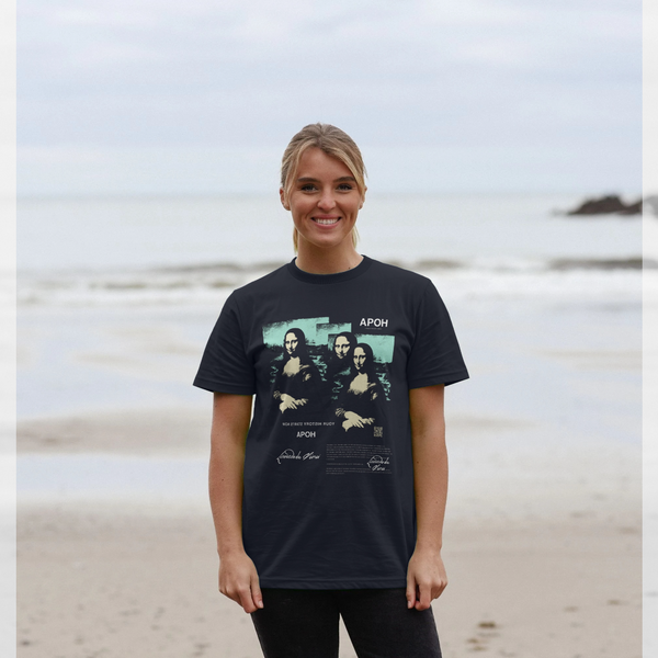 parka london APOH Multi Mona Lisa Navy T-Shirt