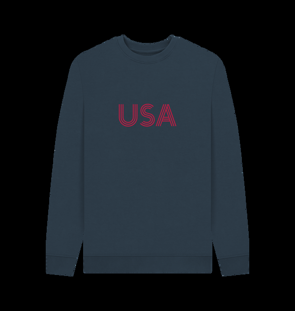 Parka London Apoh USA Logo Graphic Navy Sweatshirt