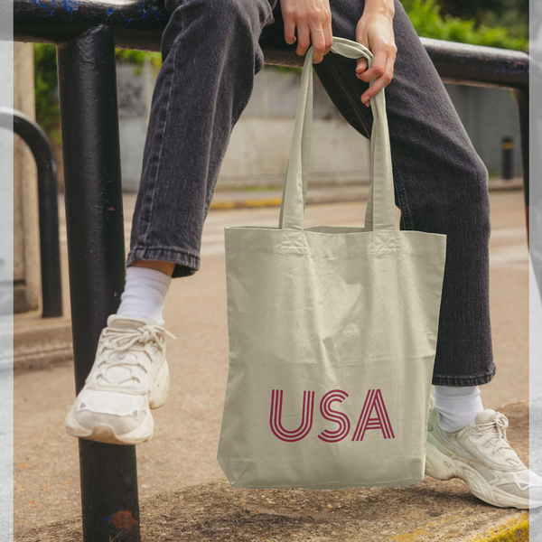 parka london apoh USA Logo Graphic Tote Bag