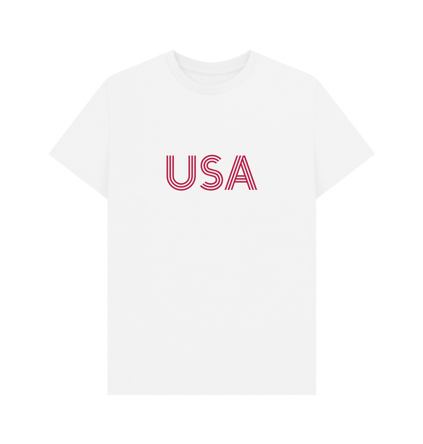 Parka London Apoh USA Logo Graphic White T-Shirt