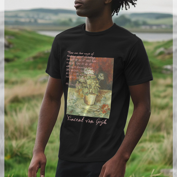 parka london APOH Van Gogh Geranium Black T-Shirt