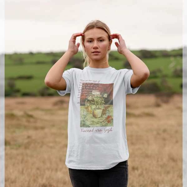 parka london APOH Van Gogh Geranium White T-Shirt