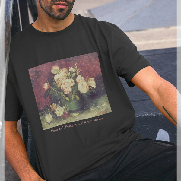 parka london APOH Van Gogh Peonies Black T-Shirt
