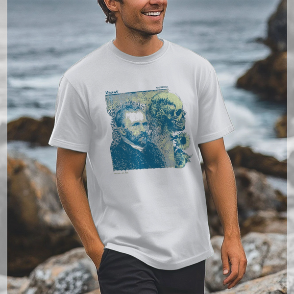 parka london APOH Van Gogh Skull White T-Shirt