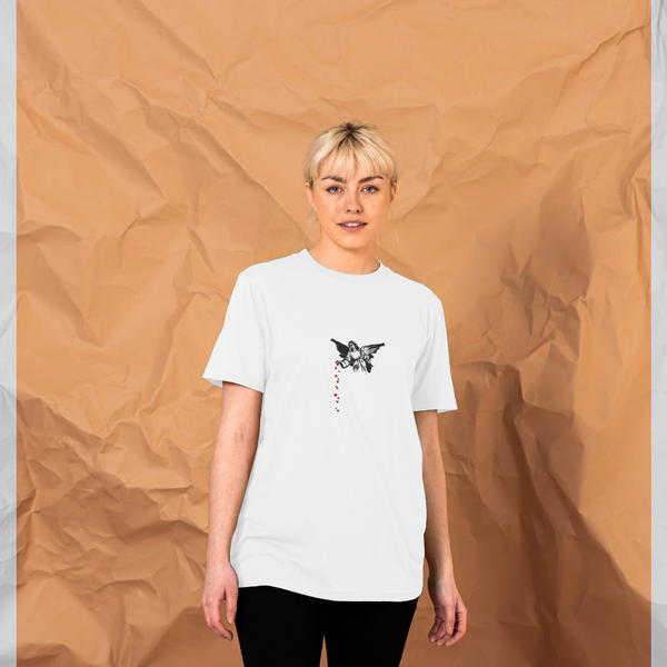 parka london Banksy Angel Hearts White T-Shirt