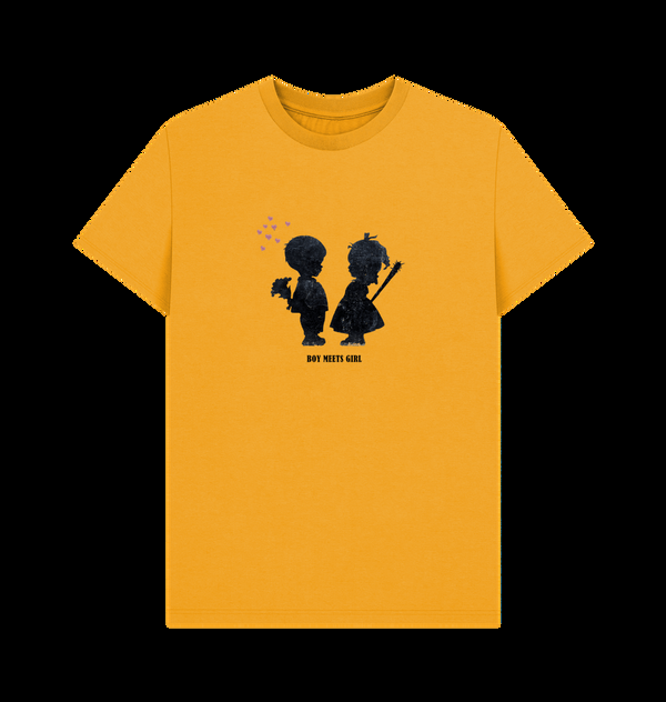 Parka London Banksy Boy Meets Girl Gold T-Shirt