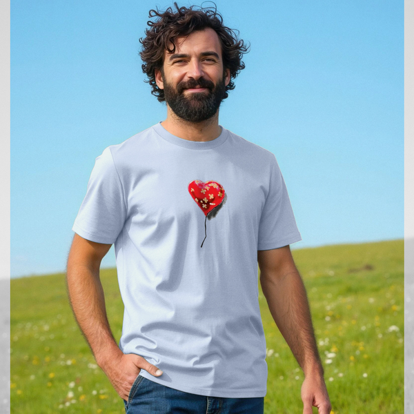 parka london Banksy Love Hurts Light Blue T-Shirt