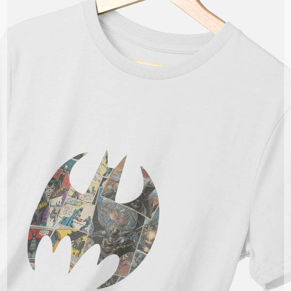 parka london Batman Comics Logo White T-Shirt