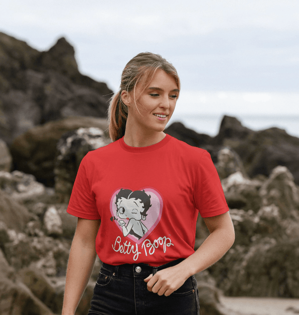 parka london Betty Boop 'Blow A Kiss' Red T-Shirt