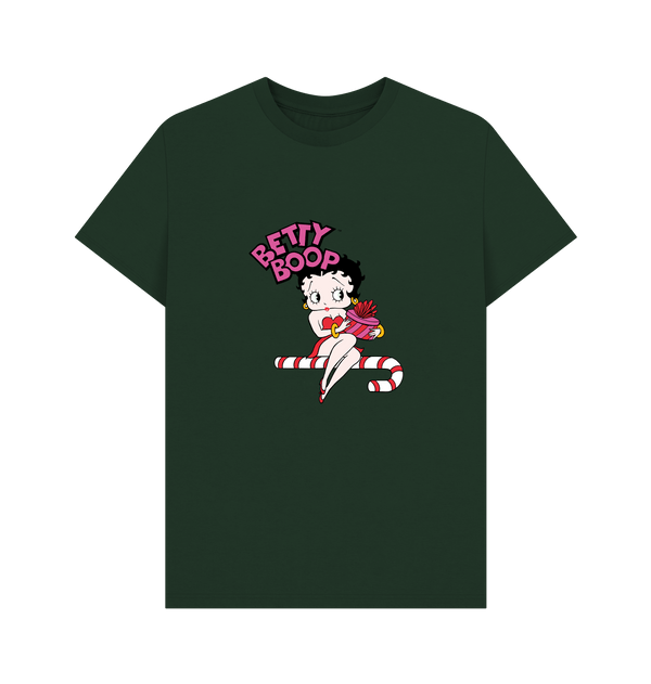 Parka London Betty Boop Candy Cane Green T-Shirt