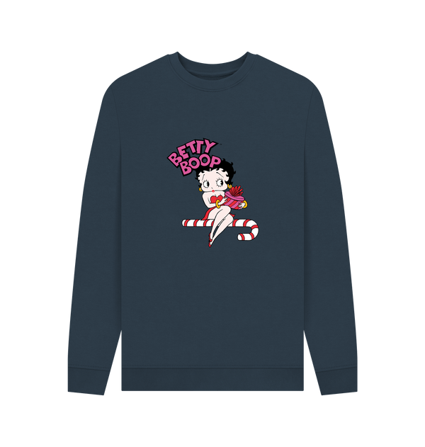 Parka London Betty Boop Candy Cane Navy Sweatshirt