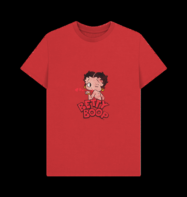 Parka London Betty Boop Faded Print Red T-Shirt