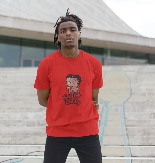 parka london Betty Boop Faded Print Red T-Shirt