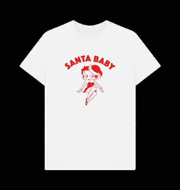 Parka London Betty Boop Santa Baby White T-Shirt