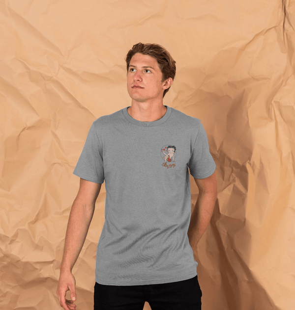 parka london Betty Boop 'Strike A Pose' Grey T-Shirt