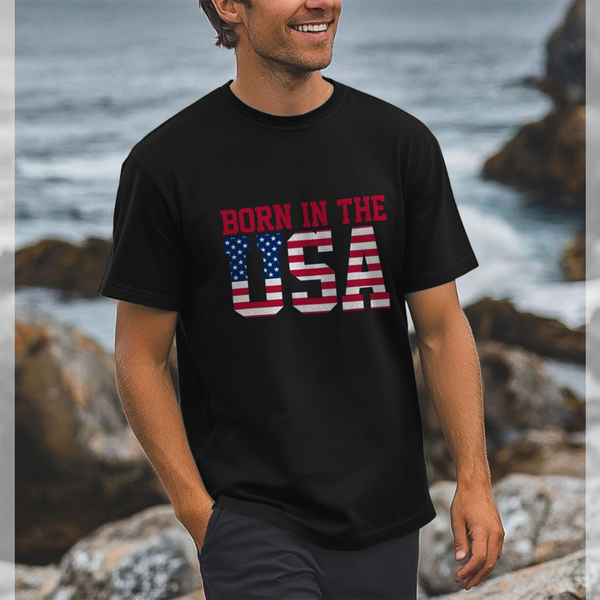 parka london Born In The USA Black T-Shirt