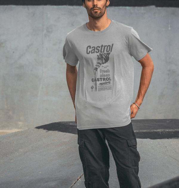 parka london Castrol Fresh Clean Grey T-Shirt
