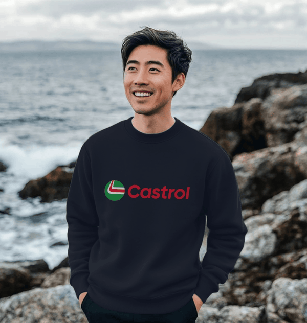 parka london Castrol Lock Up Navy Sweatshirt