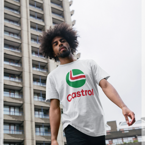 parka london Castrol Logo White T-Shirt