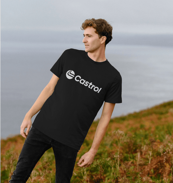 parka london Castrol Mono Logo Black T-Shirt