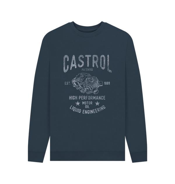 Parka London Castrol Retro Engine Navy Sweatshirt