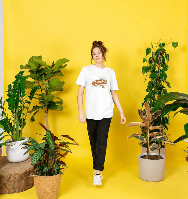 parka london Cheetos Dust Logo White T-Shirt