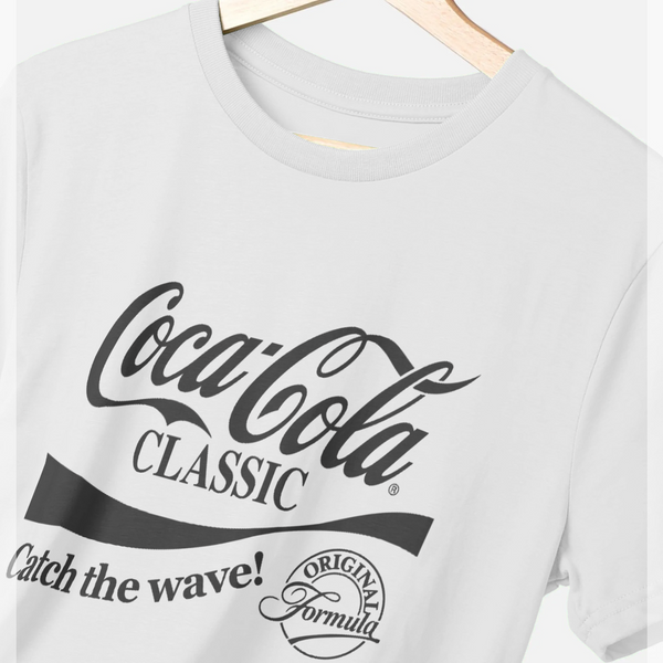 parka london Coca Cola Classic Wave White T-Shirt