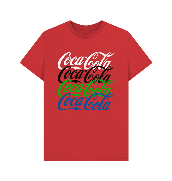Parka London Coca Cola Repeat Logo Red T-Shirt