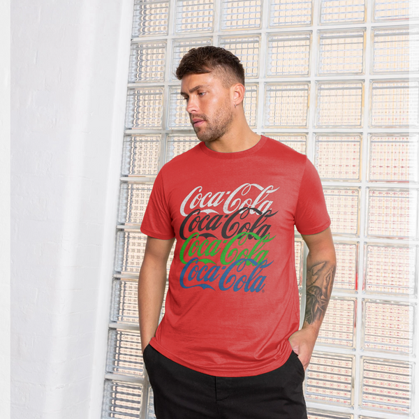 parka london Coca Cola Repeat Logo Red T-Shirt