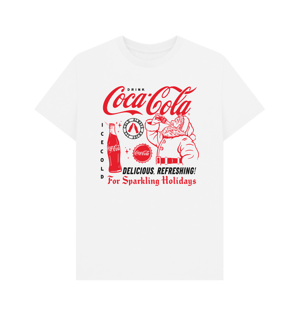 Parka London Coca Cola Santa Bottle White T-Shirt