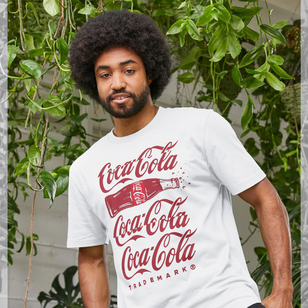 parka london Coca Cola Spliced White T-Shirt